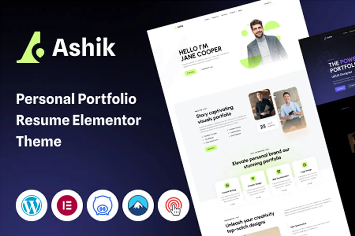 Ashik - Personal Portfolio WordPress Theme