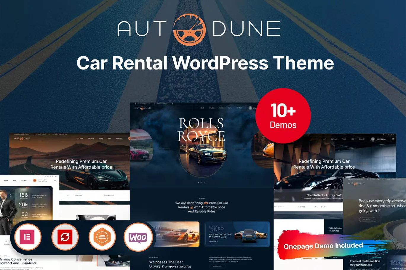 Autodune - Car Rental & Limousine WordPress Theme