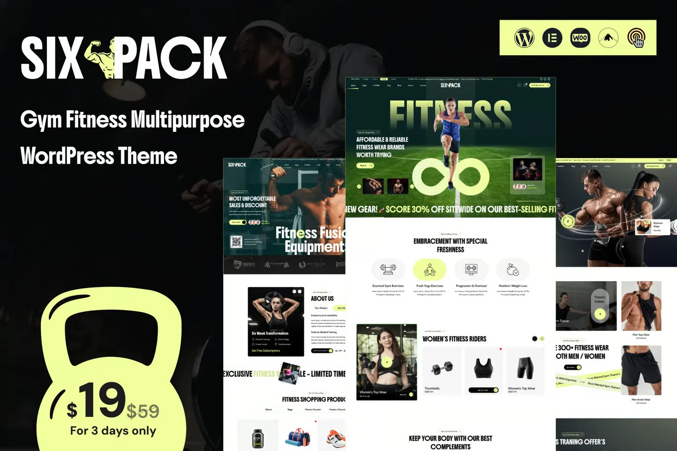 SixPack - Gym WordPress Theme