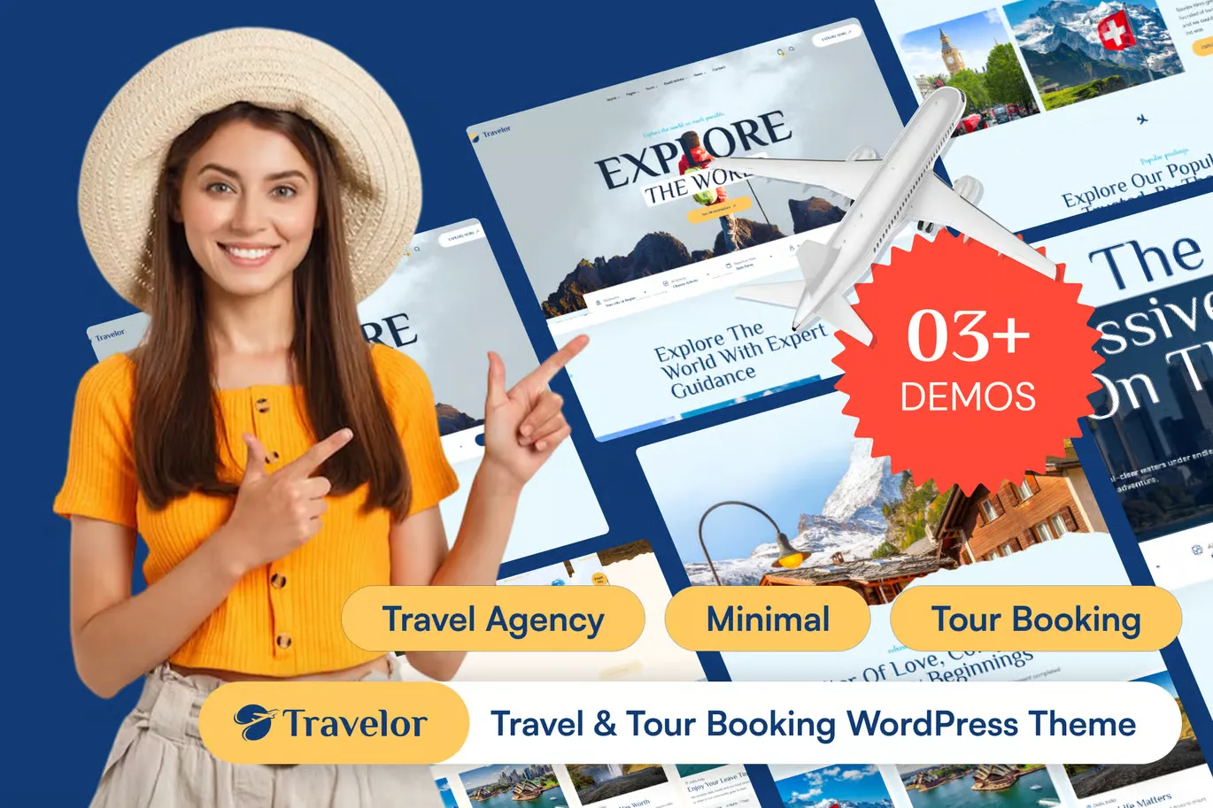 Travelor – Travel & Tour Booking WordPress Theme